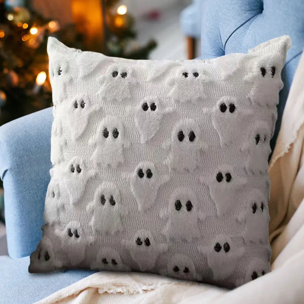 Ghost & Pumpkin Pillow Set – 3-Pack Halloween Cozy Covers