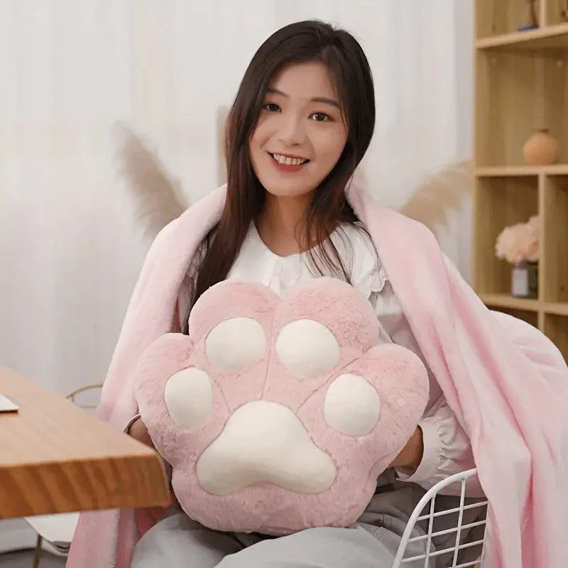 Mova Lira™ 3-in-1 Cat Paw Travel Pillow & Blanket Set