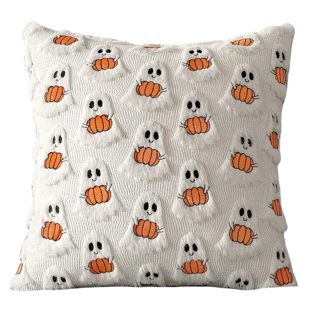 Ghost & Pumpkin Pillow Set – 3-Pack Halloween Cozy Covers