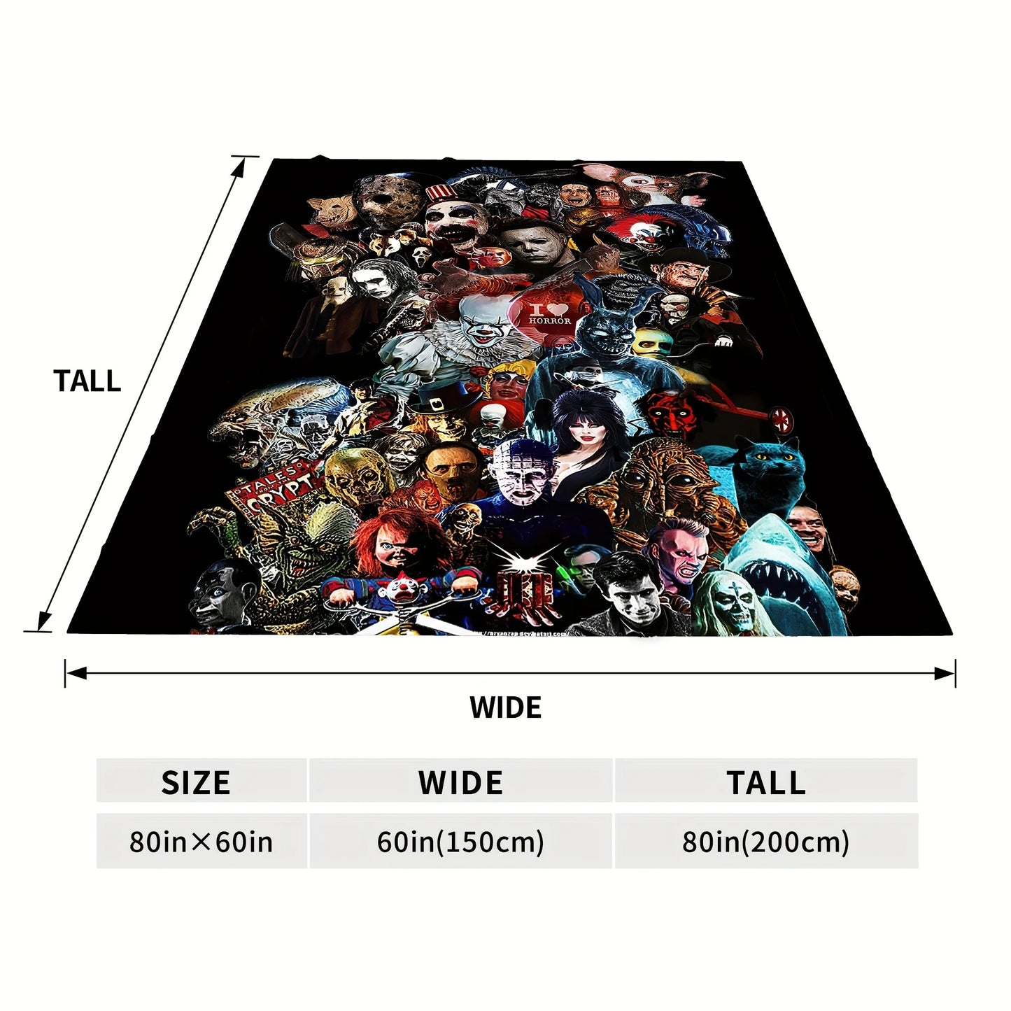 Horror Movie Night Blanket – Halloween Edition