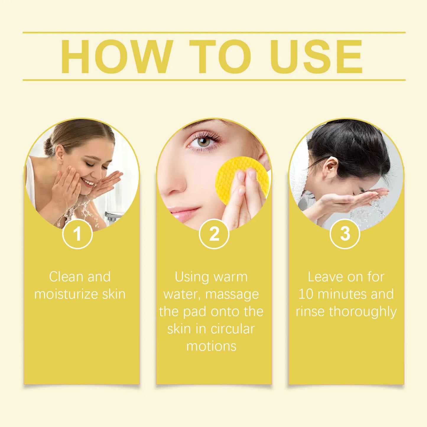 Glow & Go™ Turmeric Brightening Facial Pads – 40 Count