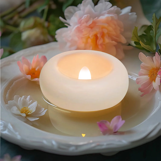 MovaLira™ AquaGlow Floating LED Tealights (12/24 Pack)