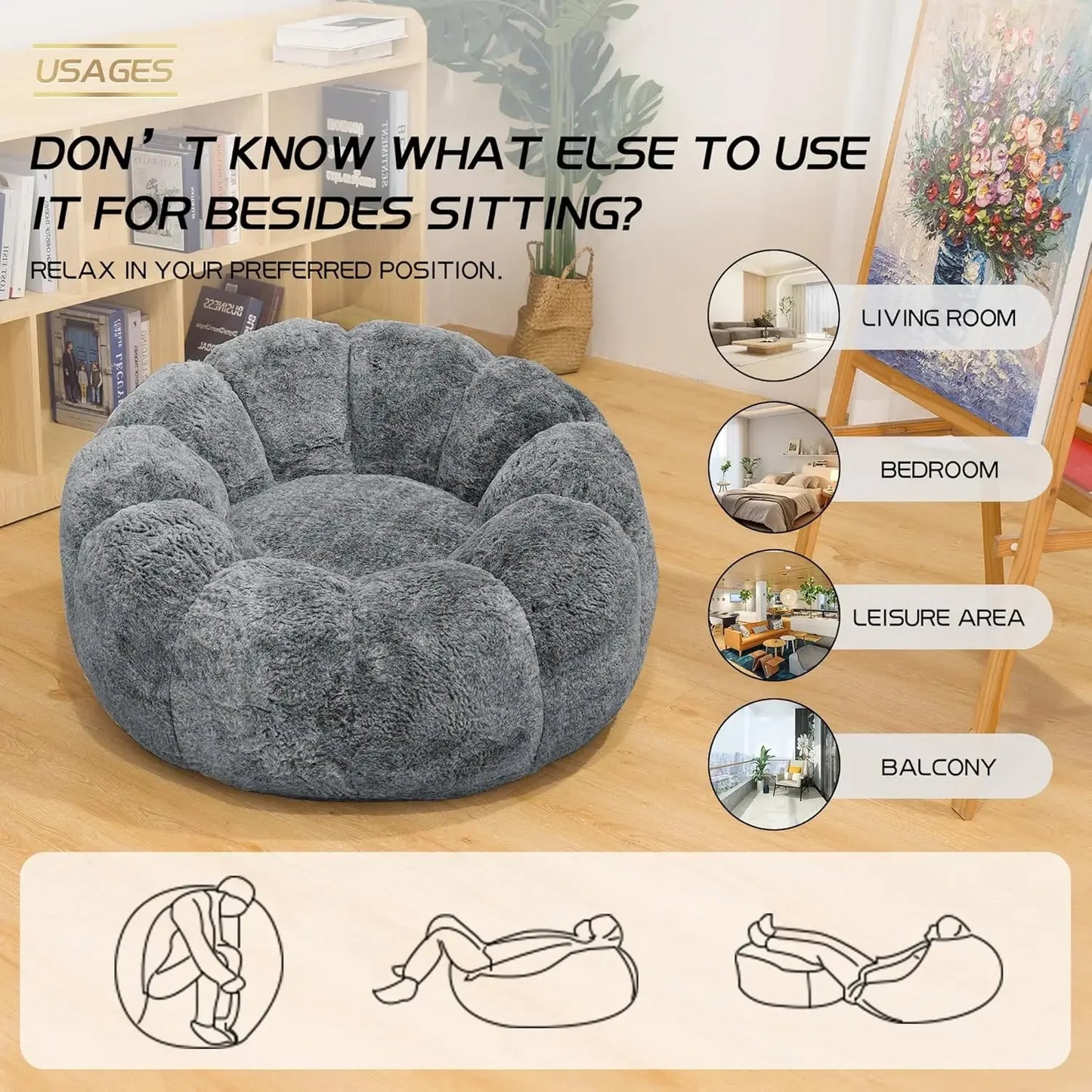 FluffNest™ Bean Lounge Chair