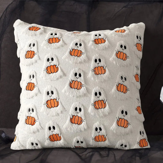 Ghost & Pumpkin Pillow Set – 3-Pack Halloween Cozy Covers
