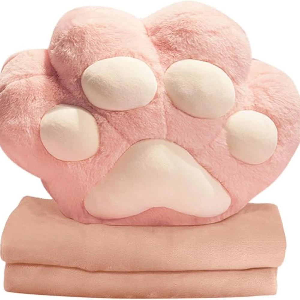 Mova Lira™ 3-in-1 Cat Paw Travel Pillow & Blanket Set