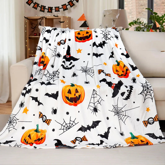 Pumpkin Patch Throw Blanket – Halloween Cozy Edition