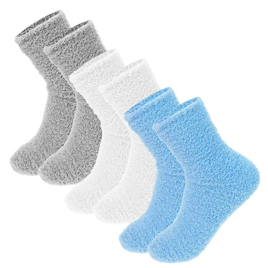 Cozy Night Spa Socks – 3 Pairs (Non-Moisturizing Fleece)